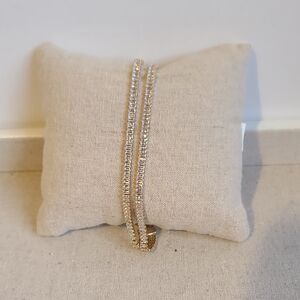 Parklane Golden Bracelet With Cz's